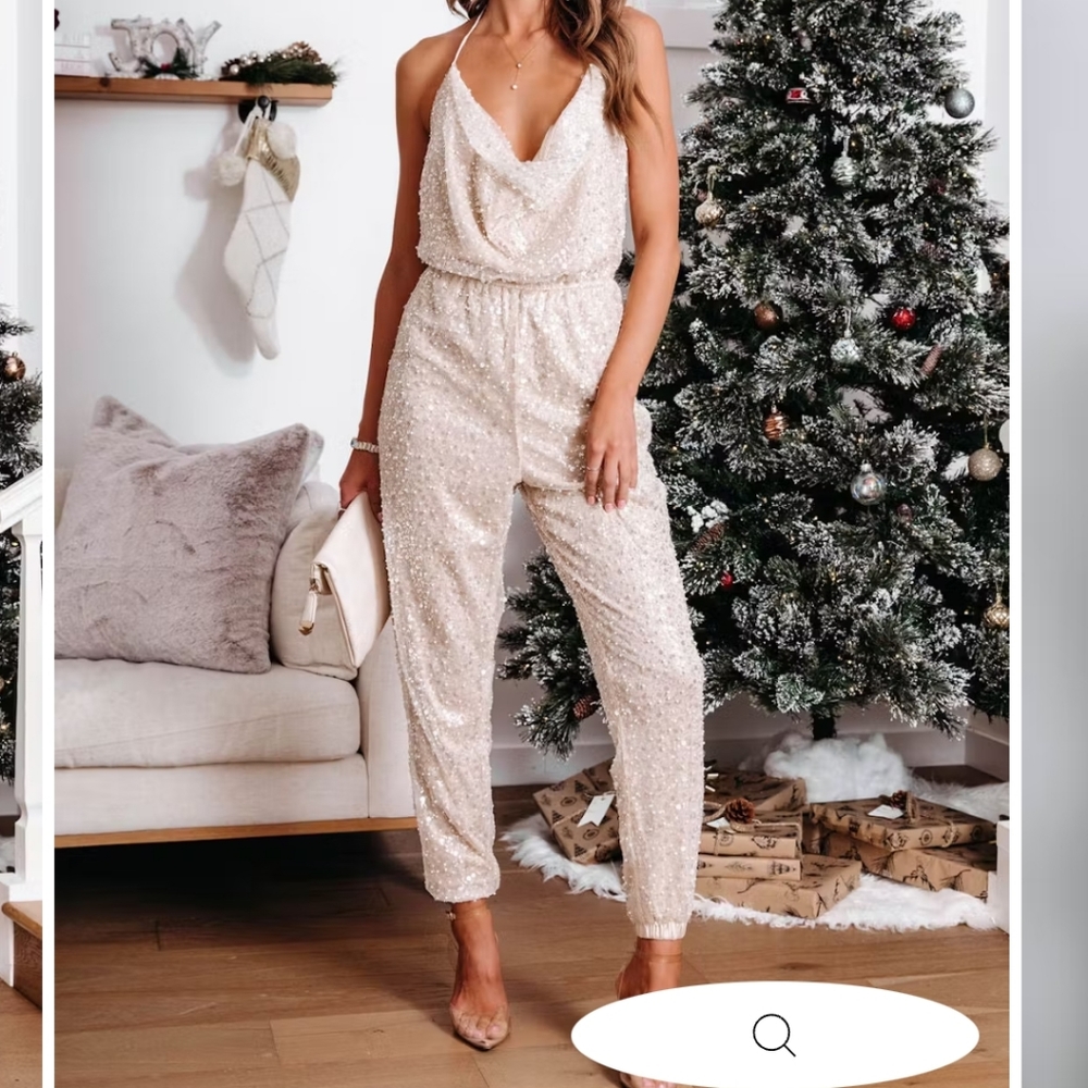 NWT VICI sequin jumpsuit